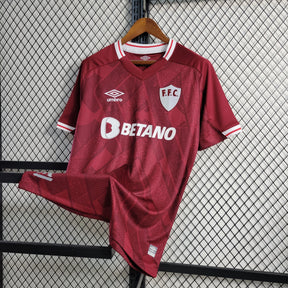 Camisa Fluminense 2023/24 - Umbro Torcedor Masculina - Bordo/Branca