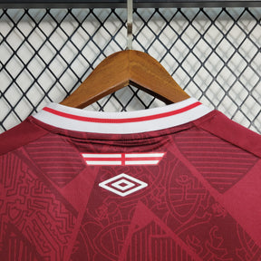 Camisa Fluminense 2023/24 - Umbro Torcedor Masculina - Bordo/Branca