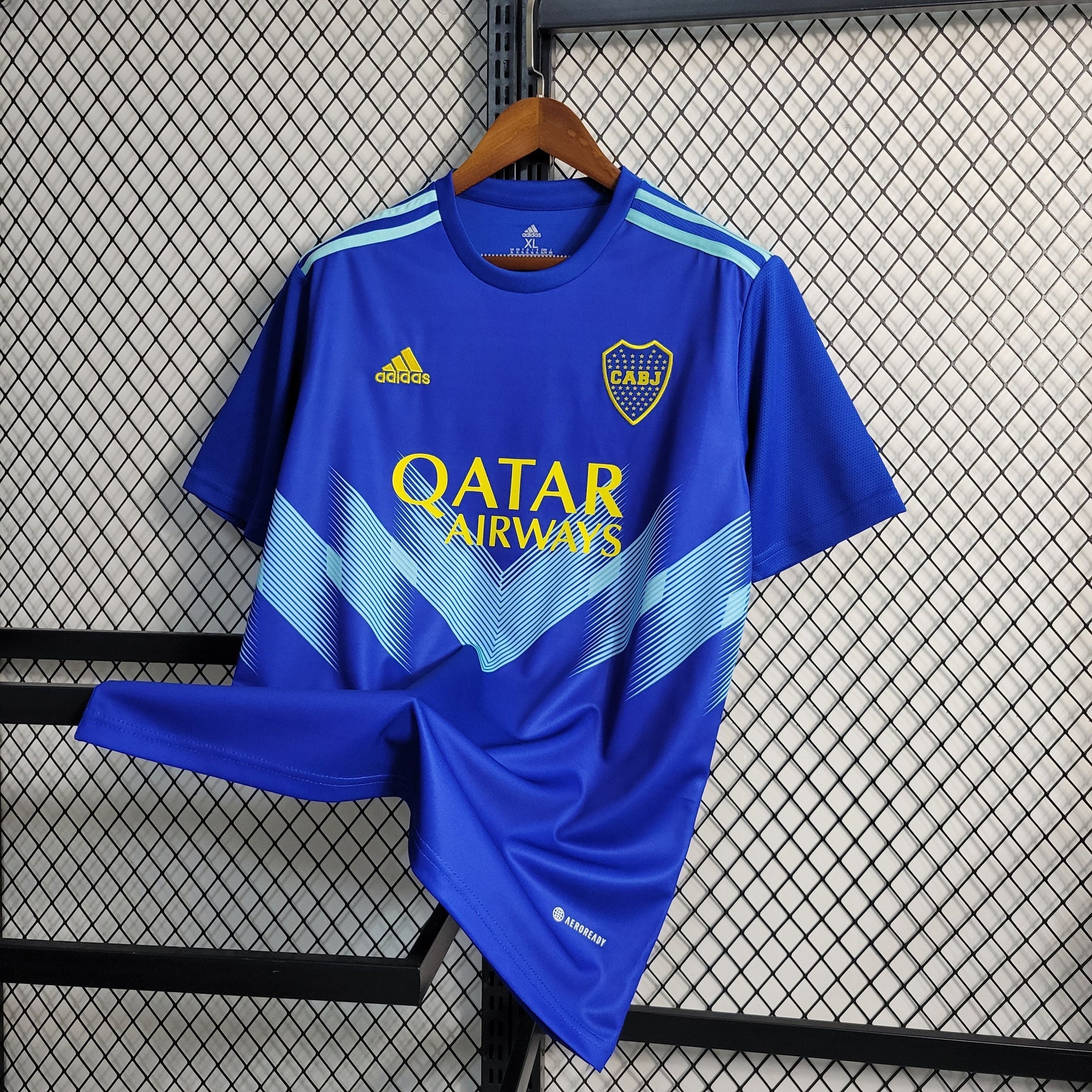 Camisa Boca Juniors Away 2023/24 - Adidas Torcedor Masculina - Azul/Amarela