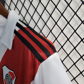 Camisa River Plate Home 2023/24 - Adidas Torcedor Masculina - Branca/Vermelha