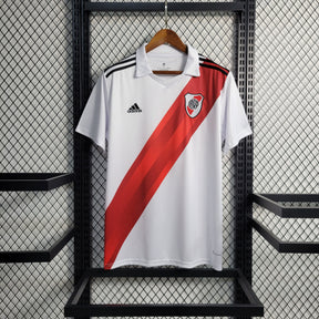 Camisa River Plate Home 2023/24 - Adidas Torcedor Masculina - Branca/Vermelha