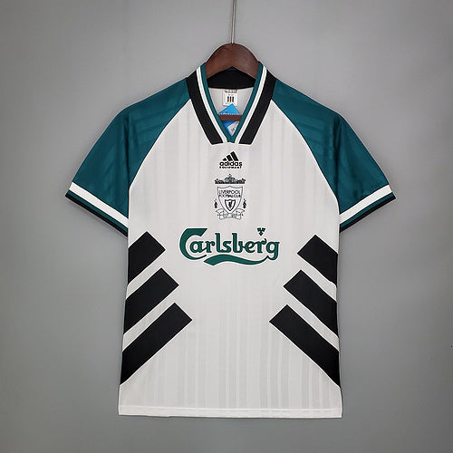 Camisa Liverpool 1993/95 - Adidas Retrô Masculina - Branca/Verde