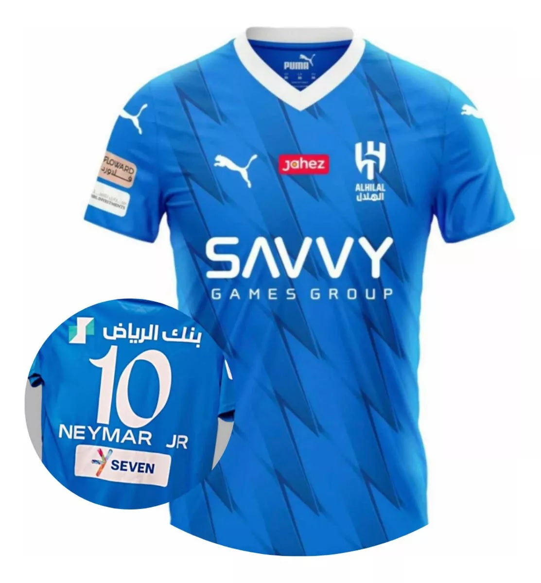 Camisa Al-Hilal Neymar 23/24 Azul Masculina