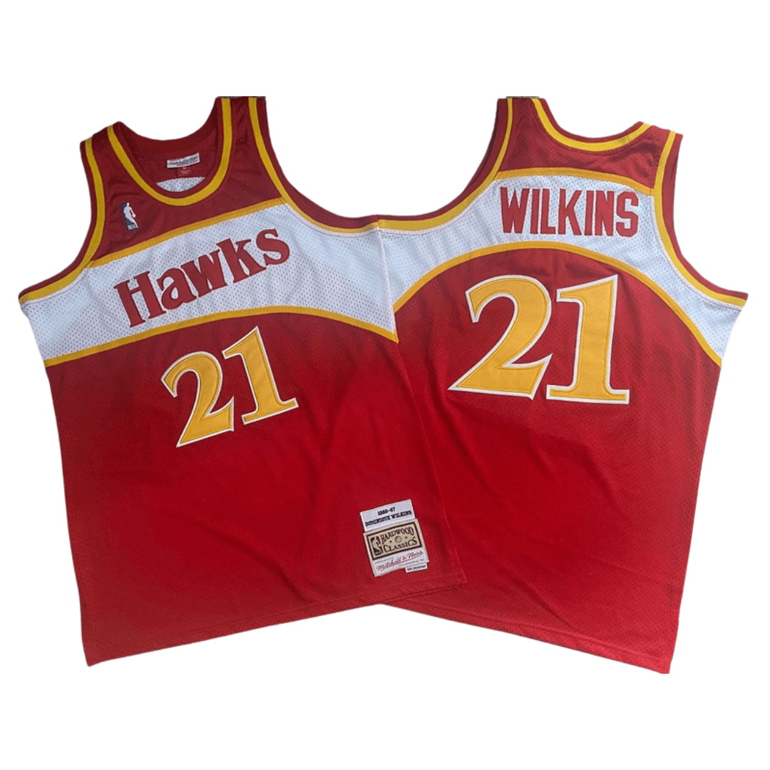 Regata Classica Mitchell & Ness Atlanta Hawks "Wilkins" Nº 21 - Center Esportes Store