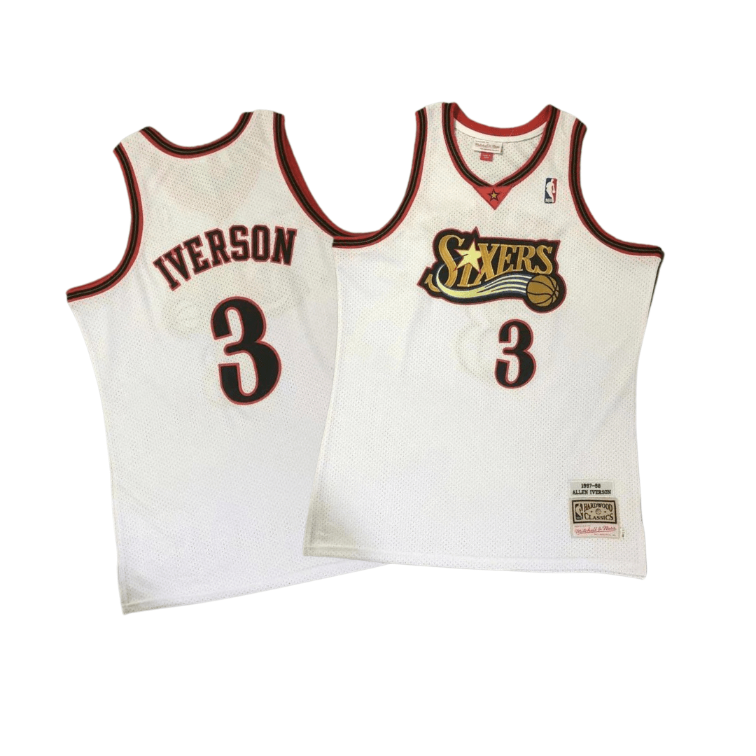 Regata Classica Mitchell & Ness Philadelphia 76ers "Iverson" N° 3 - Center Esportes Store