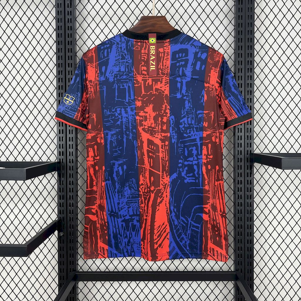 Camisa Barcelona Edição Especial 2024/25 - Comma Torcedor Masculina - Azul/Vermelha