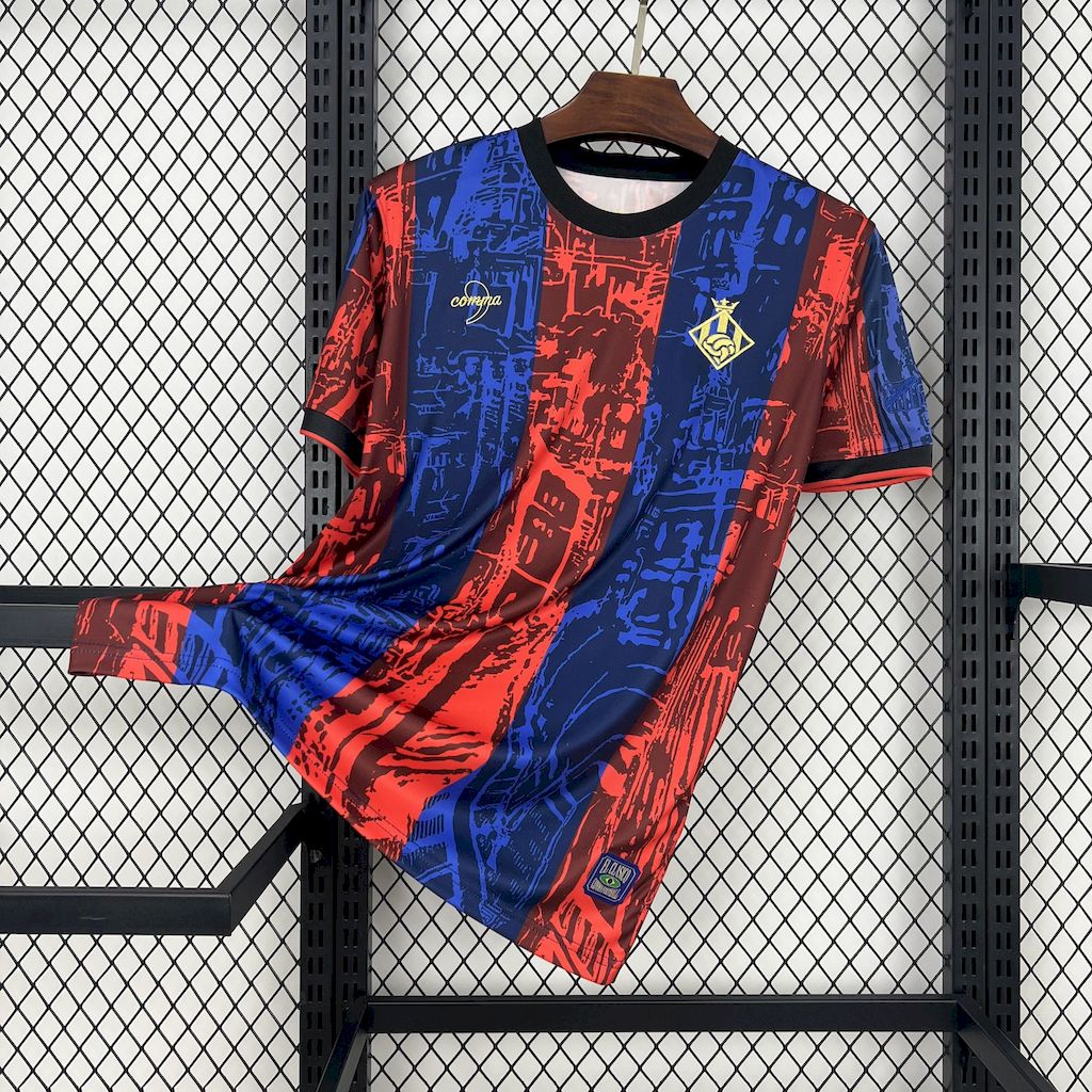 Camisa Barcelona Edição Especial 2024/25 - Comma Torcedor Masculina - Azul/Vermelha