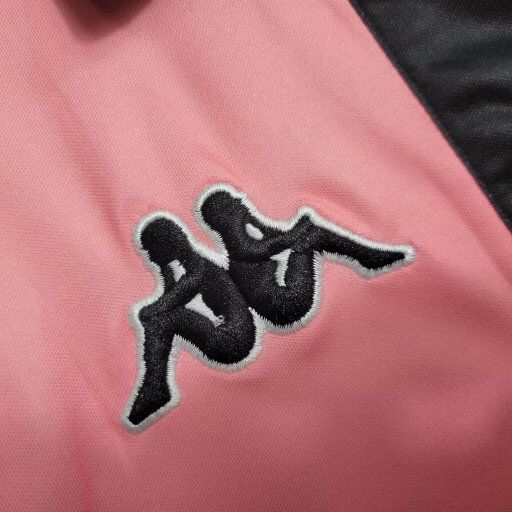 Camisa Juventus Away 1997/98 - Kappa Retrô Masculina - Rosa/Preta