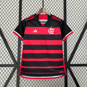 Camisa Flamengo Home 2024/25 - Adidas Torcedor Feminina - Vermelha/Preta