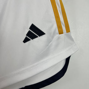 Shorts Real Madrid Home 2023/24 - Adidas Torcedor Masculina - Branca